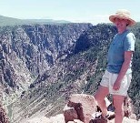 Angela at the Black Canyon of the Gunnison